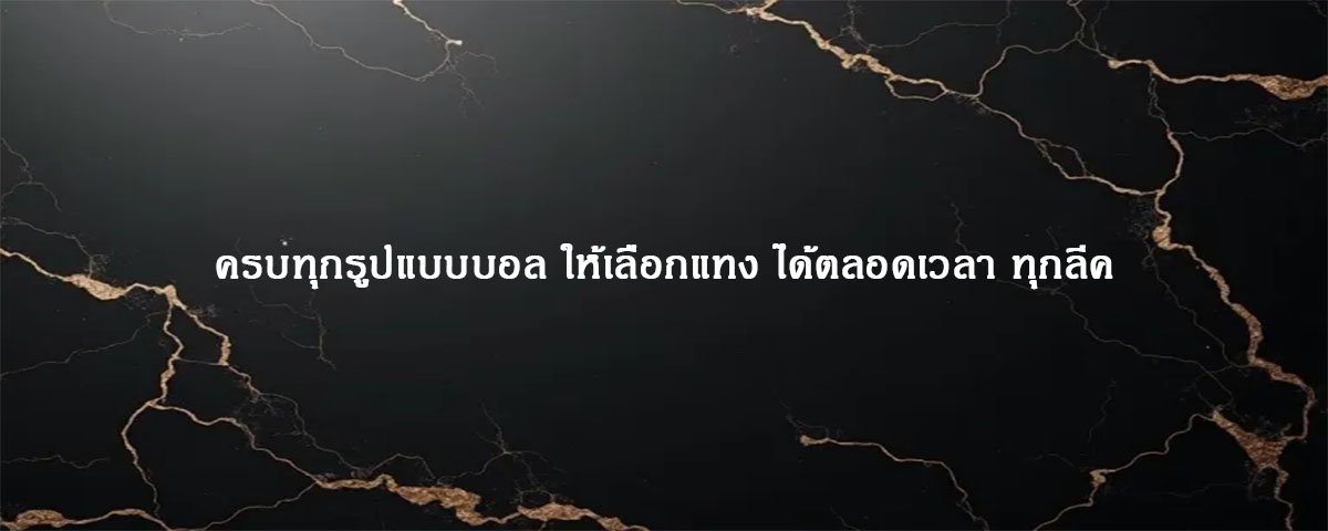 ครบทุกรูปแบบบอล ให้เลือกแทง ได้ตลอดเวลา ทุกลีค